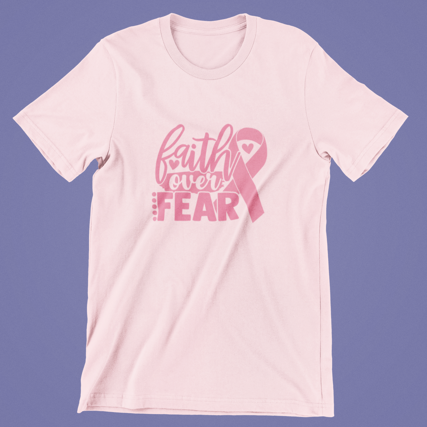Breast Cancer Awareness - Faith Over Fear Unisex Shirt