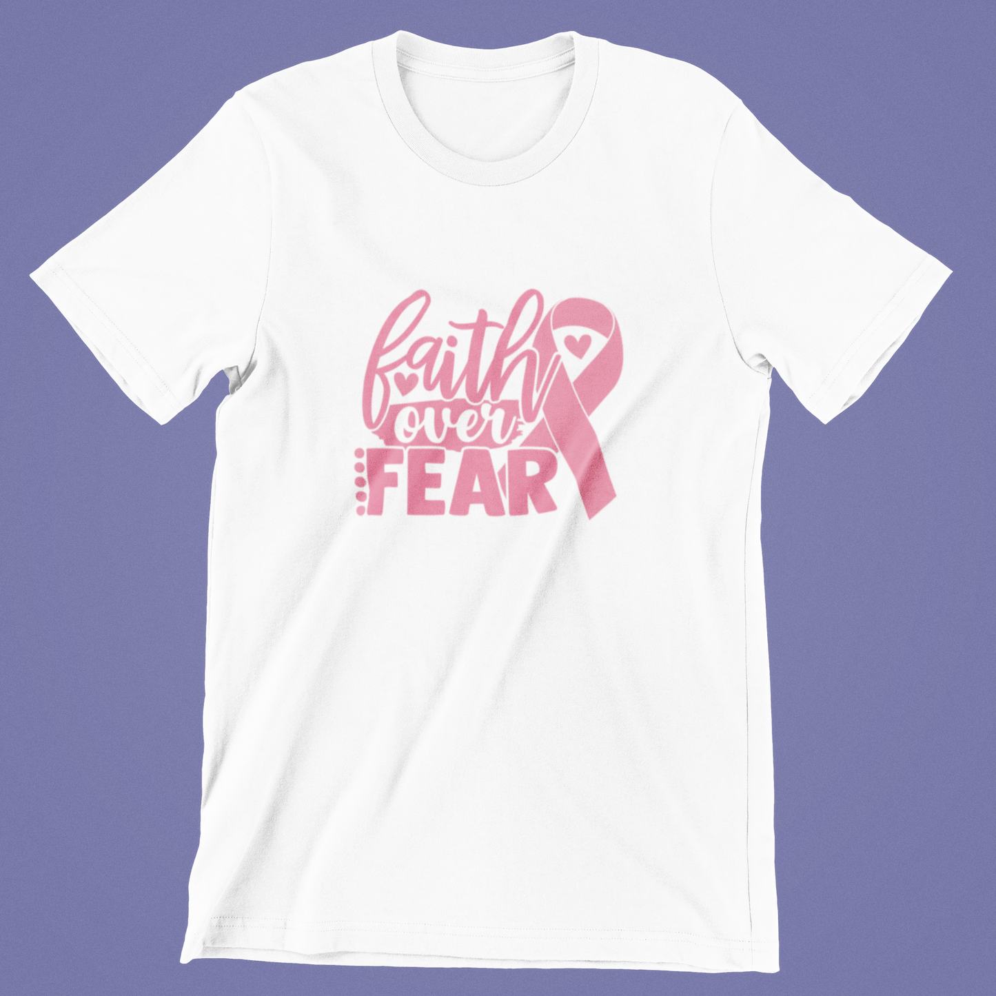 Breast Cancer Awareness - Faith Over Fear Unisex Shirt