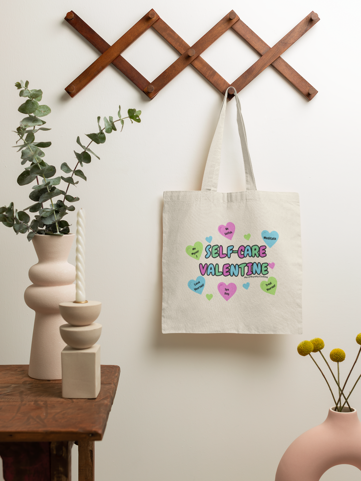 Self-Care Valentine Tote Bag